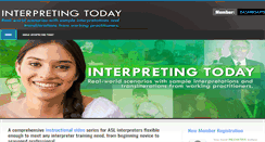 Desktop Screenshot of interpreting-today.com