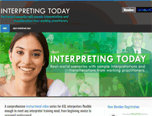 Tablet Screenshot of interpreting-today.com